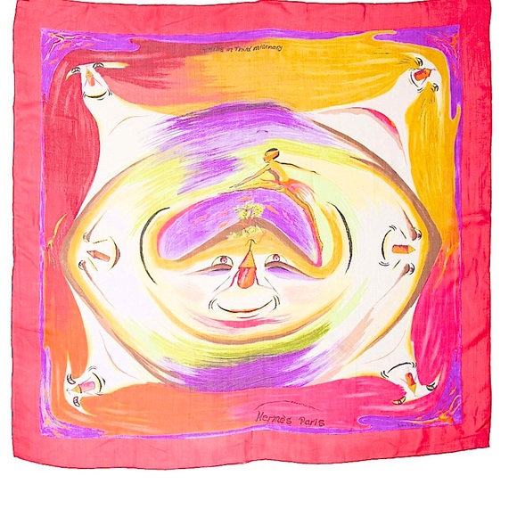 Authentic Hermès Paris Mousseline Silk Scarf/Shaw - Picture 4 of 8